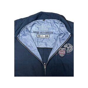 Mise Au Green Pacific And Atlantic Sailing Wind Breaker Jacket Zip Up Coat XXL